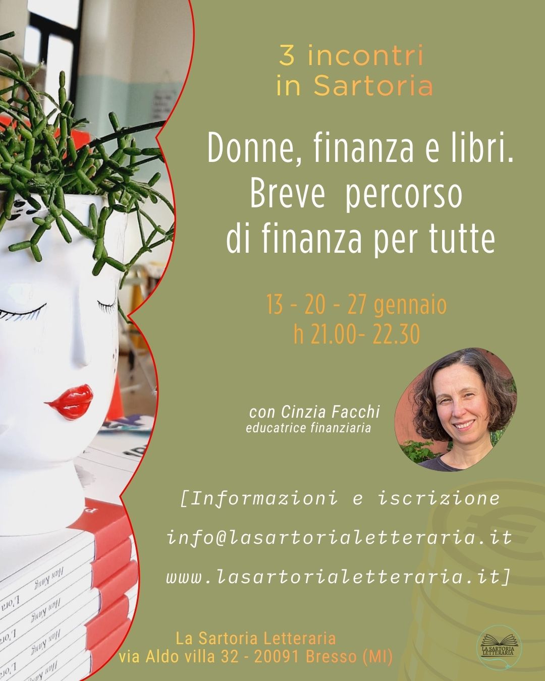 “La finanza per tutte”  3 incontri in Sartoria